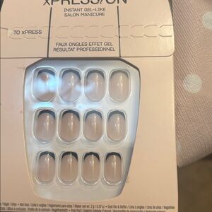 OPI CLASSIC WITH BLACK AS THE MANICURE